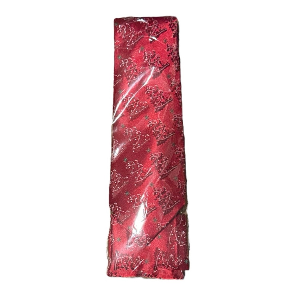 NWT | Christmas Silk Ascot, Pocket Square & Cufflinks | Sophisticated Gentlemen